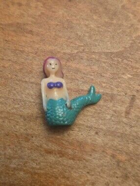 Vintage Soma Mermaid Pink/ Purple Hair Green Tail Unknown Year
